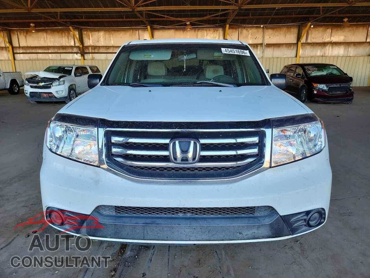 HONDA PILOT 2012 - 5FNYF3H2XCB017614