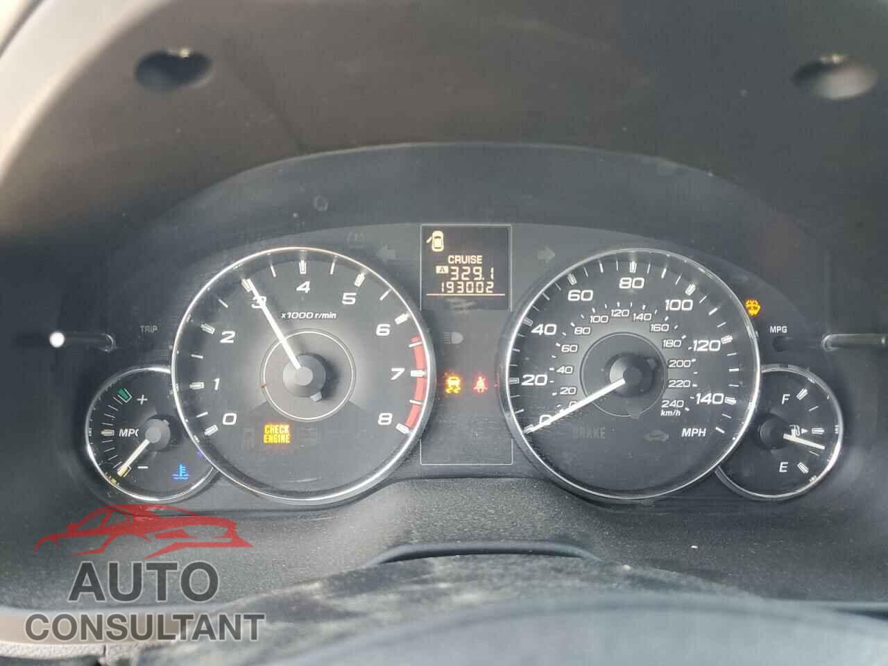SUBARU OUTBACK 2012 - 4S4BRBCC4C1233258