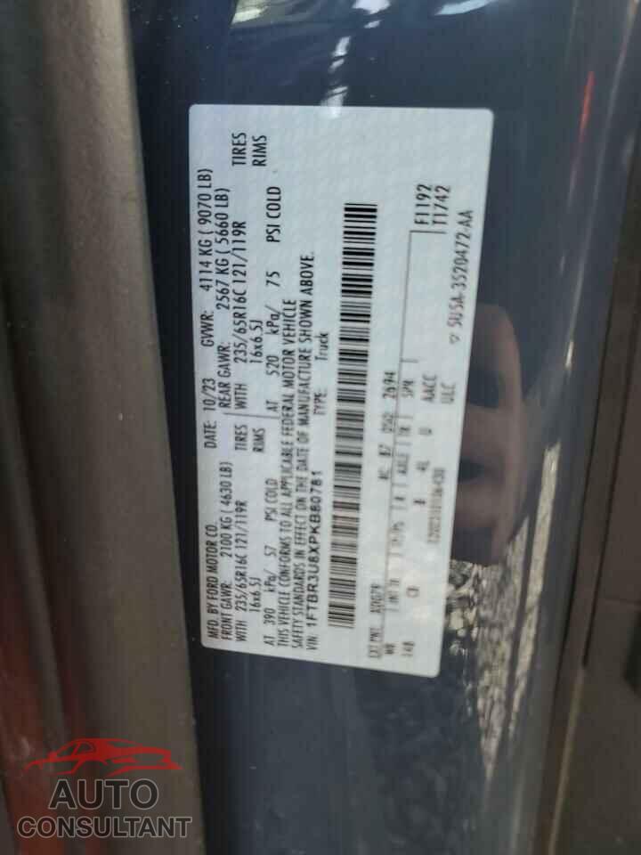 FORD TRANSIT 2023 - 1FTBR3U8XPKB80781