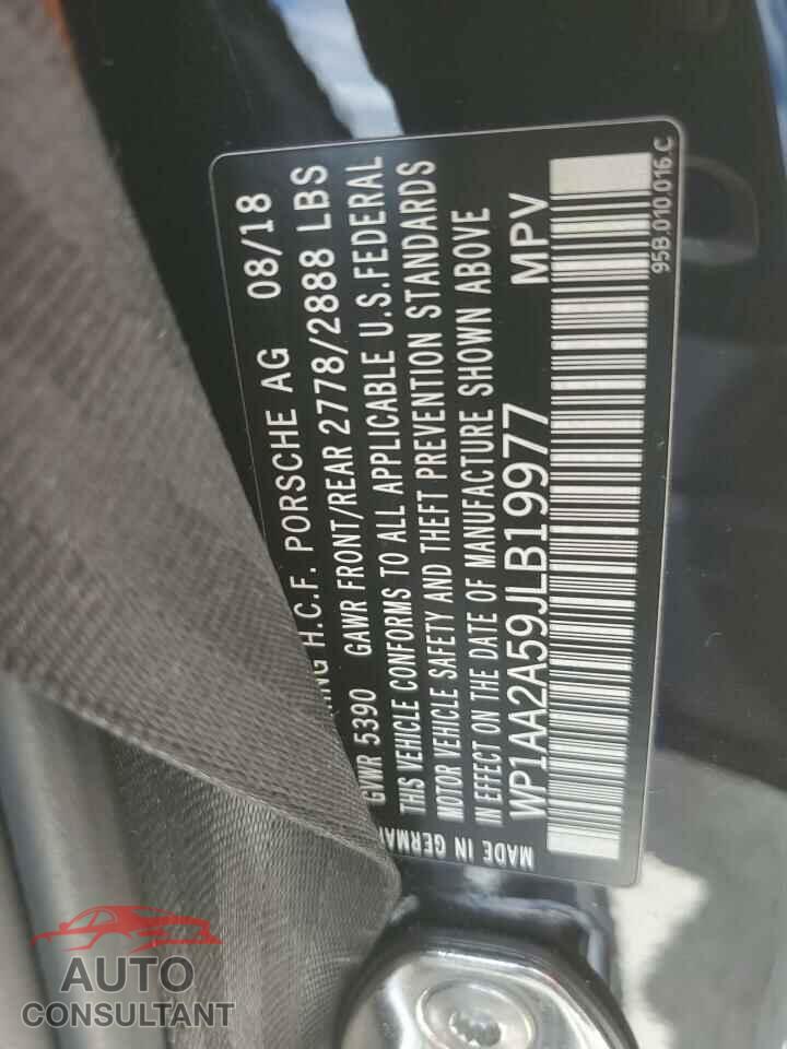 PORSCHE MACAN 2018 - WP1AA2A59JLB19977