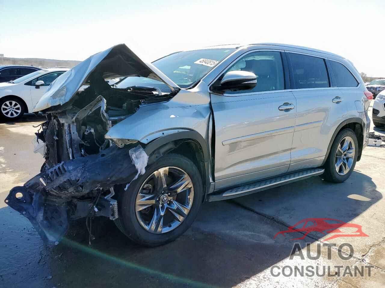 TOYOTA HIGHLANDER 2017 - 5TDDZRFH0HS458106