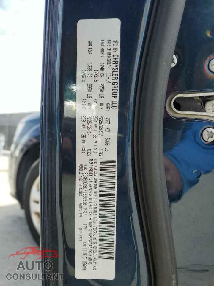 DODGE JOURNEY 2015 - 3C4PDCAB1FT592590