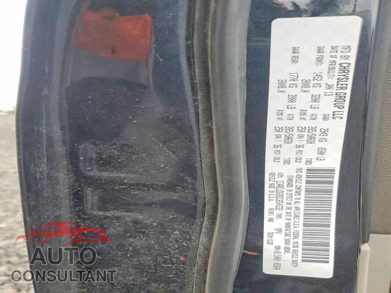 DODGE DURANGO 2013 - 1C4RDJDG9DC654332
