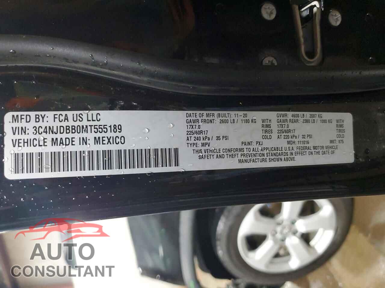 JEEP COMPASS 2021 - 3C4NJDBB0MT555189