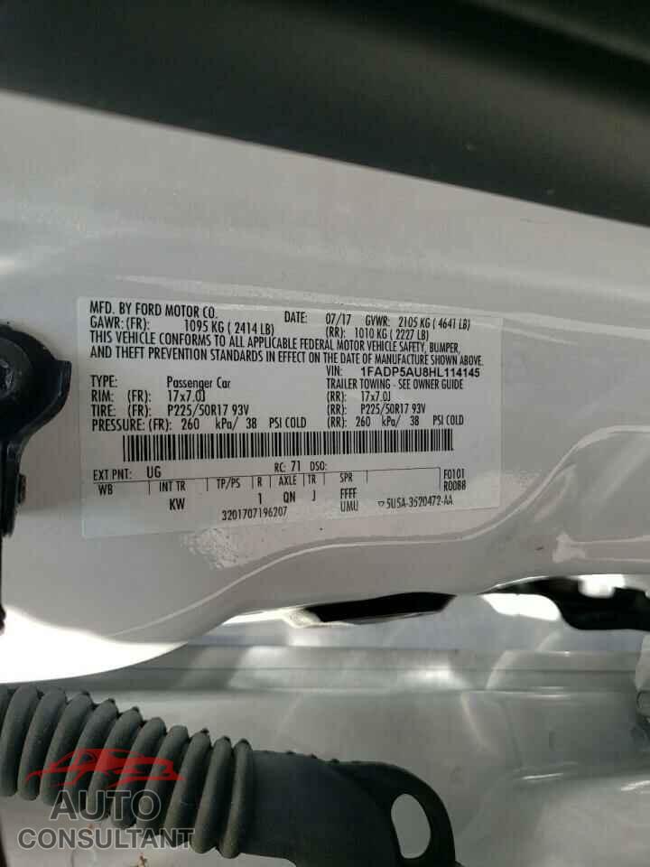 FORD CMAX 2017 - 1FADP5AU8HL114145