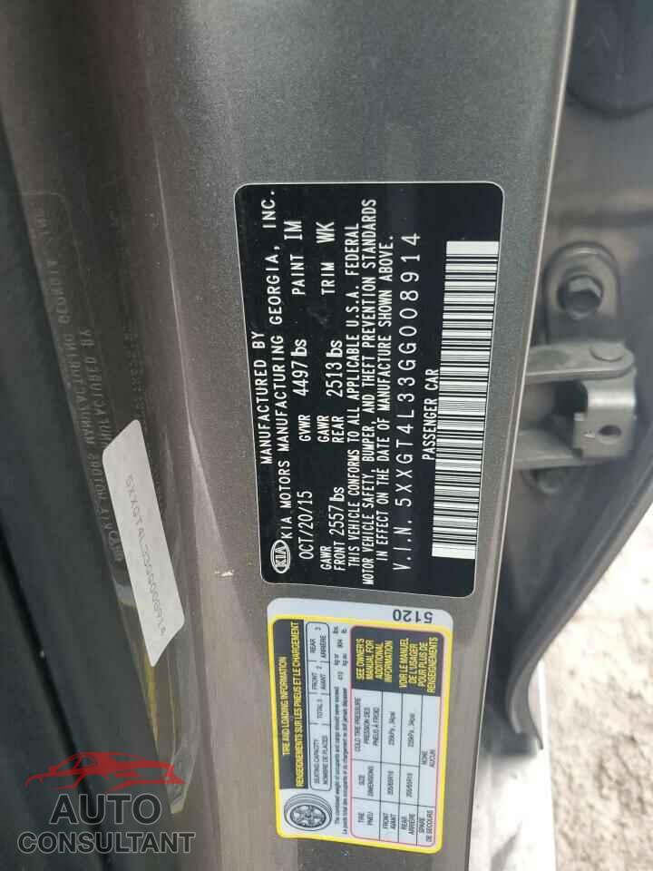 KIA OPTIMA 2016 - 5XXGT4L33GG008914