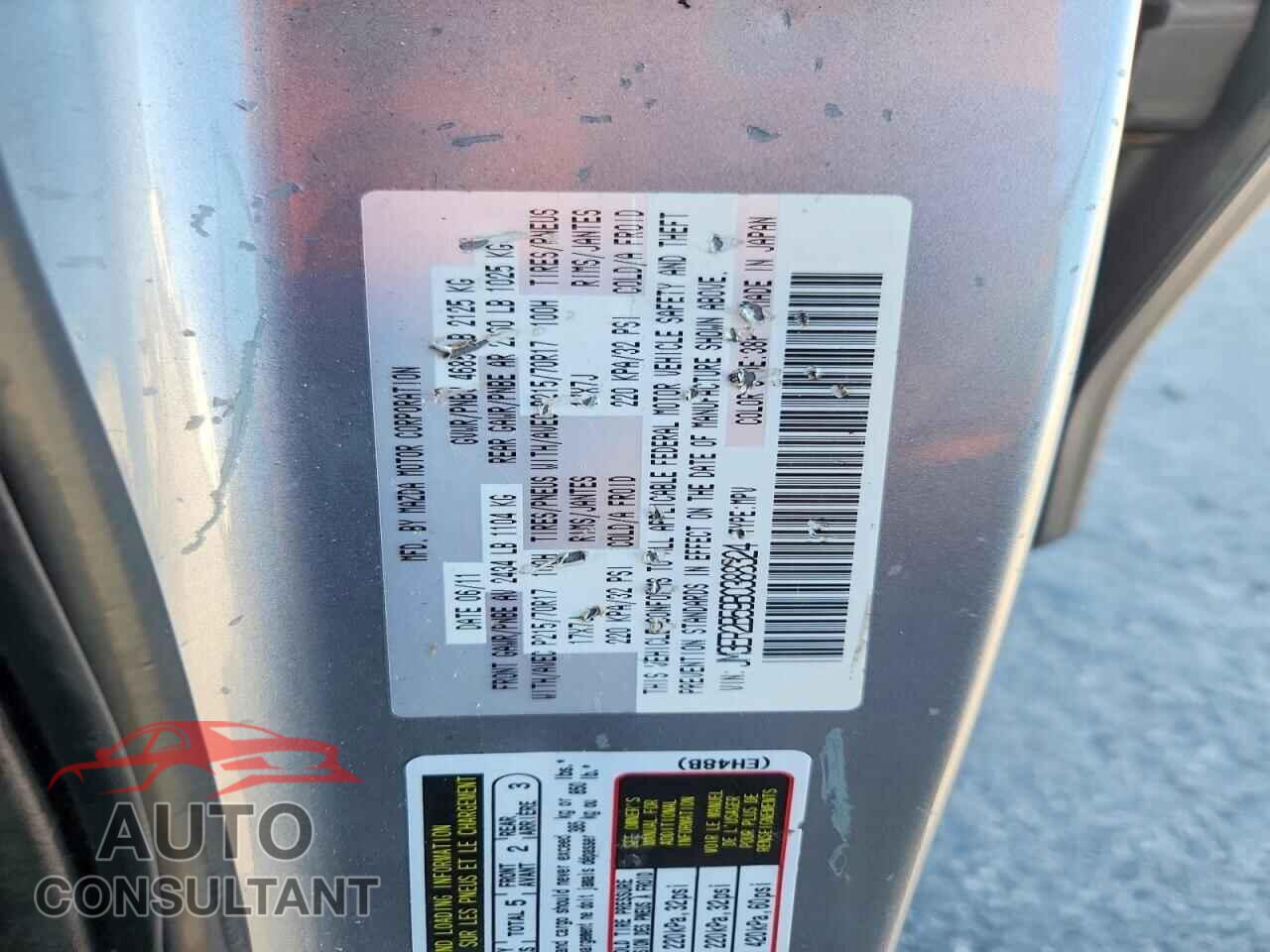 MAZDA CX-7 2011 - JM3ER2B59B0388324