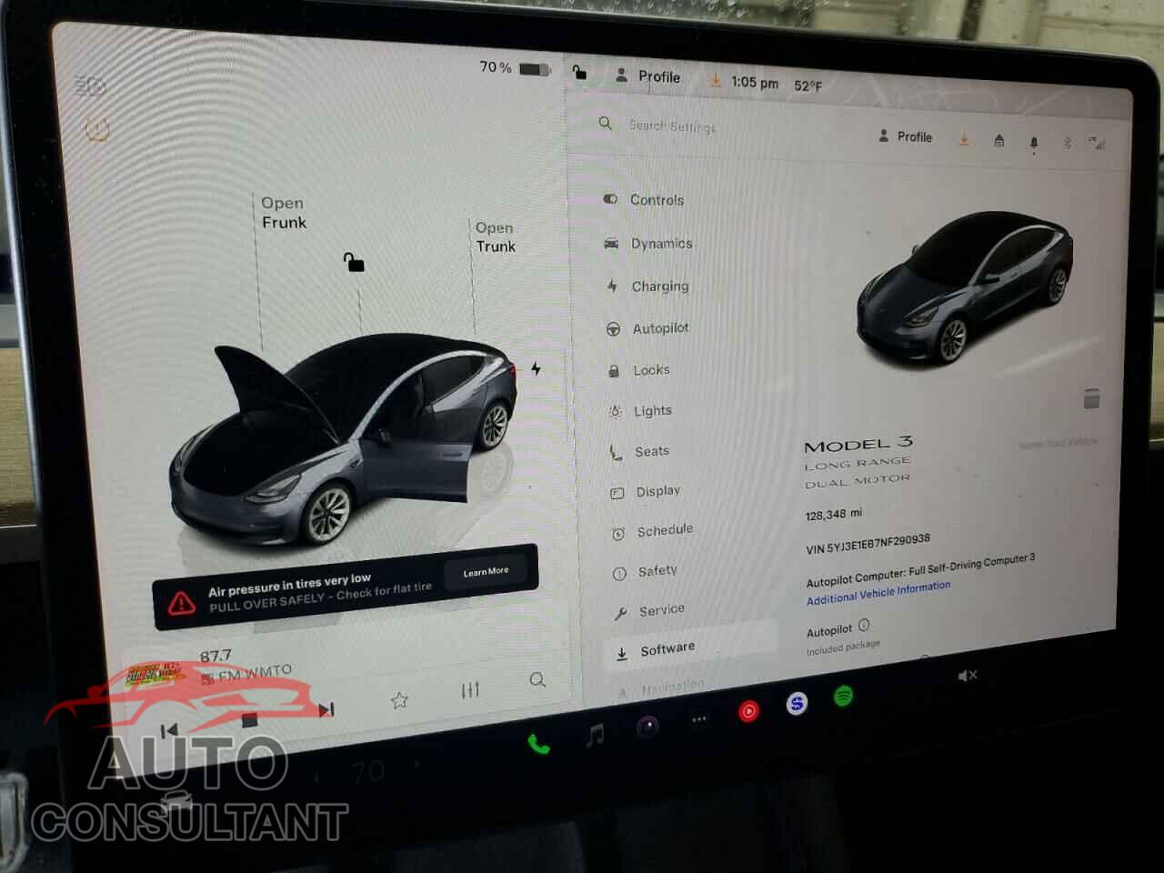 TESLA MODEL 3 2022 - 5YJ3E1EB7NF290938