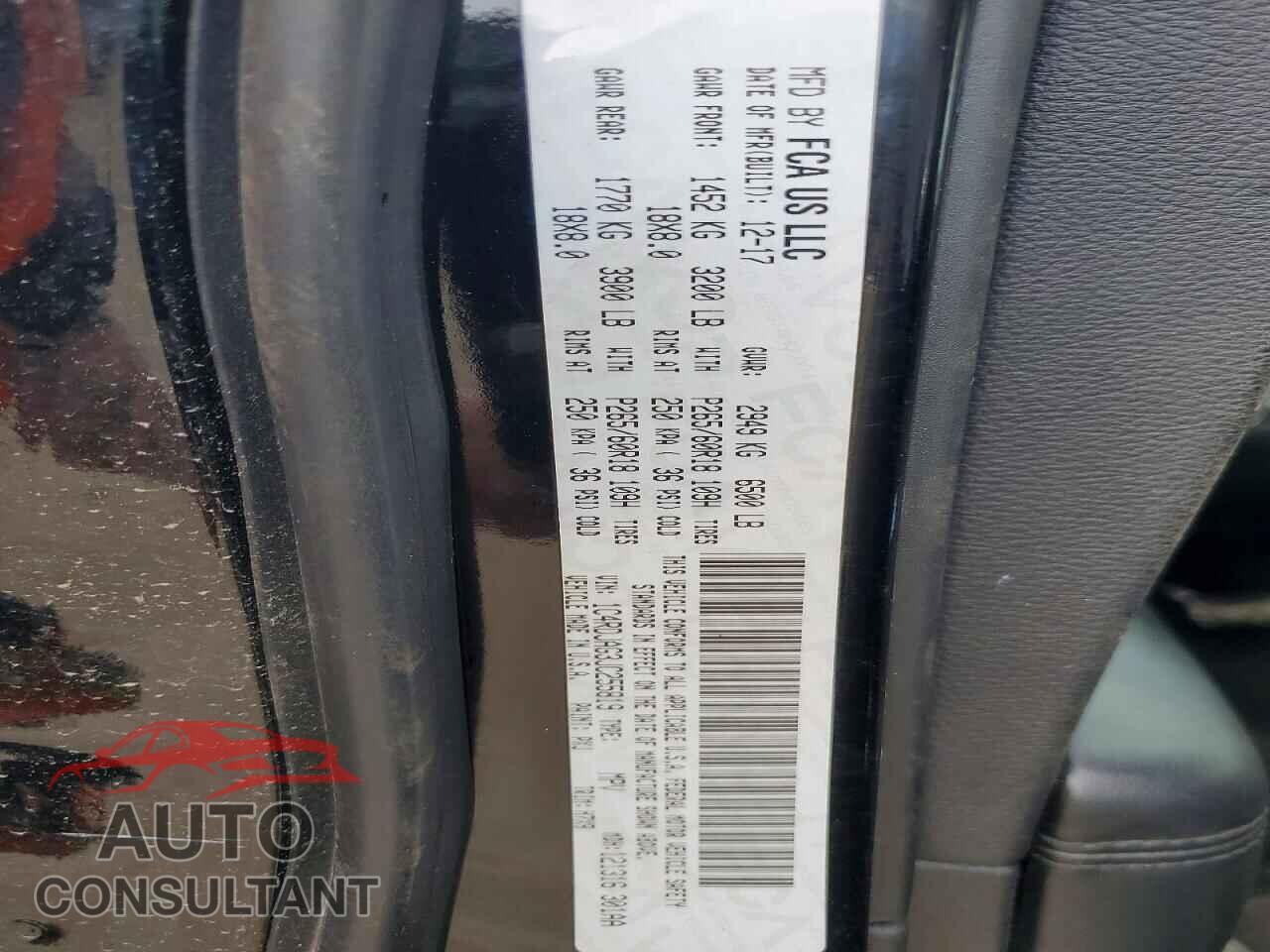 DODGE DURANGO 2018 - 1C4RDJAG3JC255819