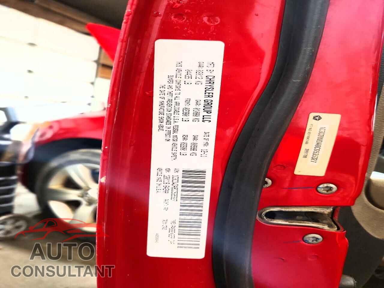 DODGE CALIBER 2012 - 1C3CDWDA8CD535327