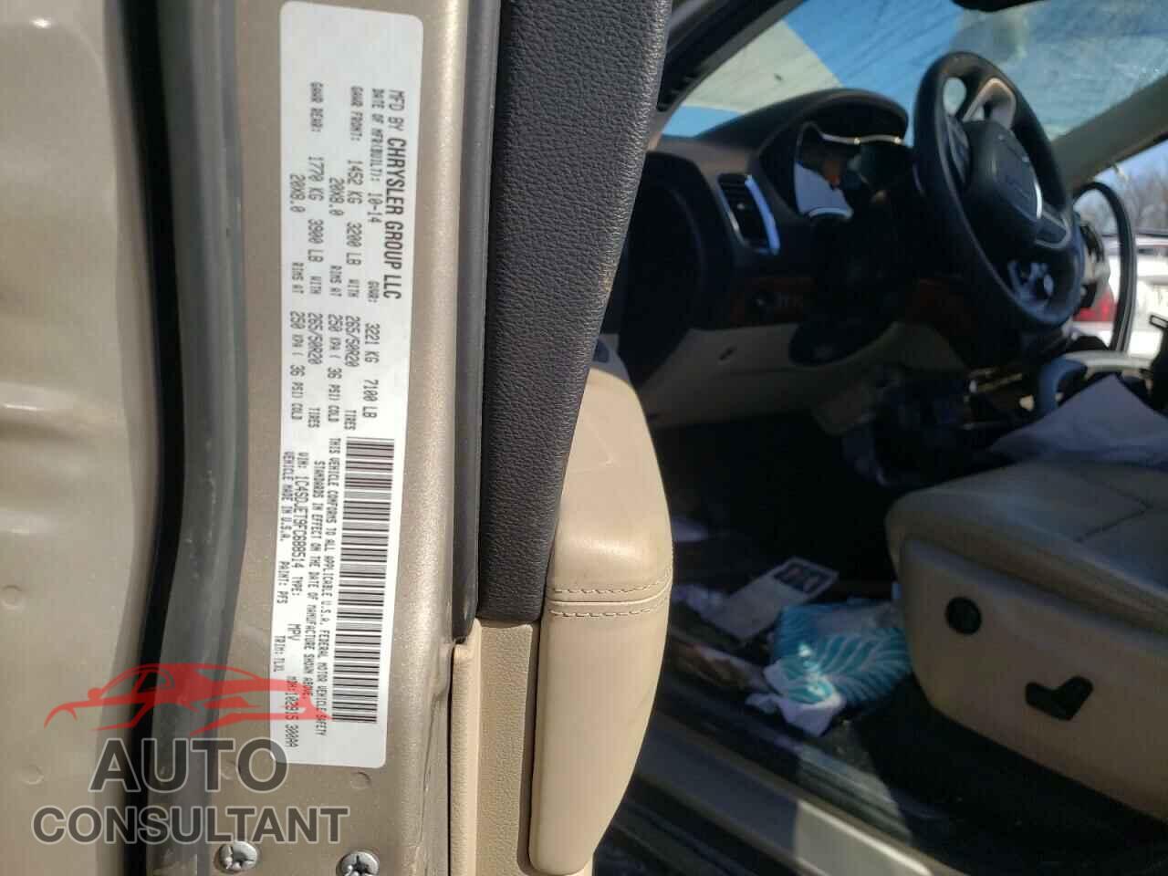 DODGE DURANGO 2015 - 1C4SDJET9FC688514