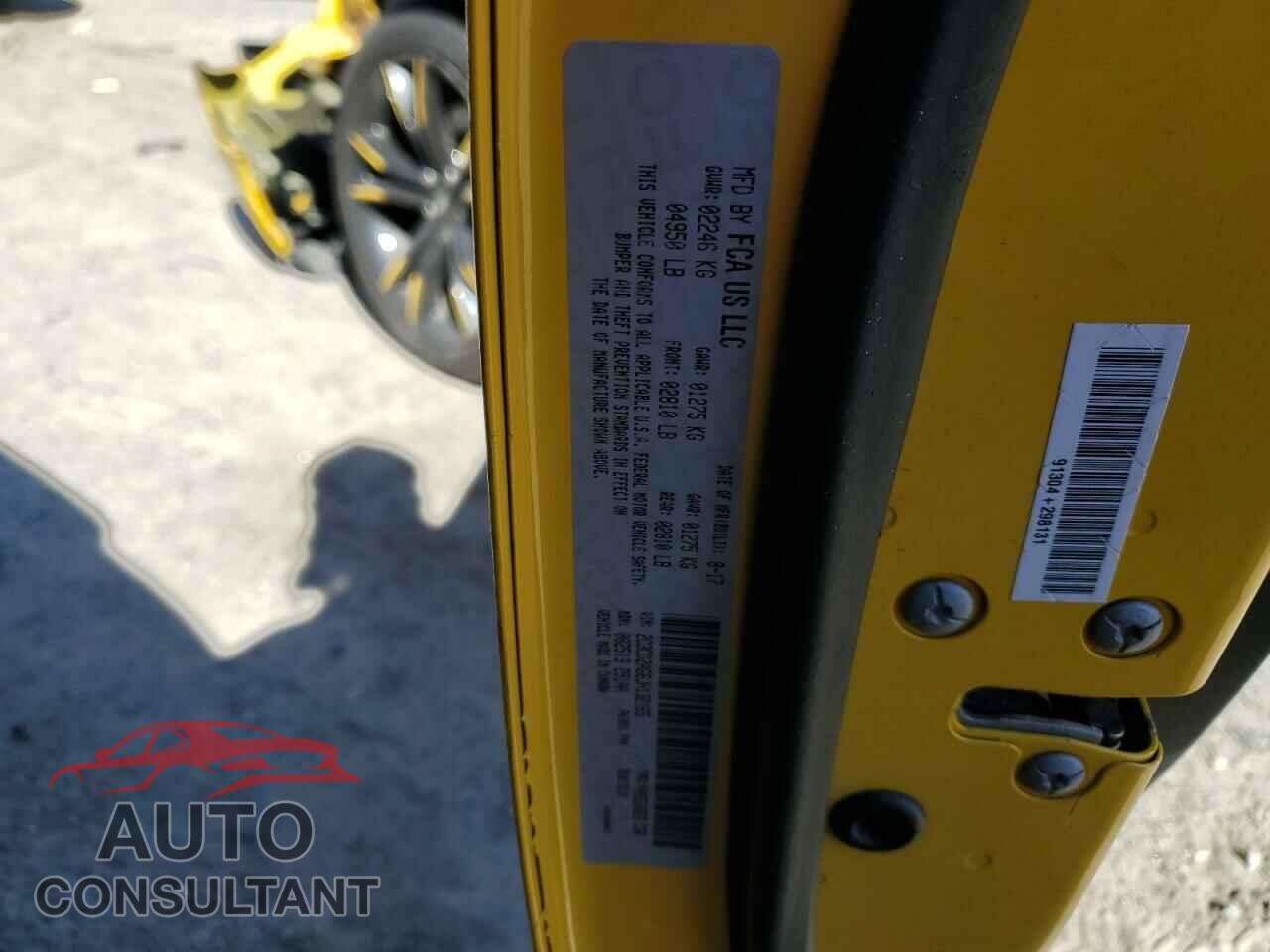 DODGE CHALLENGER 2018 - 2C3CDZAG6JH132165