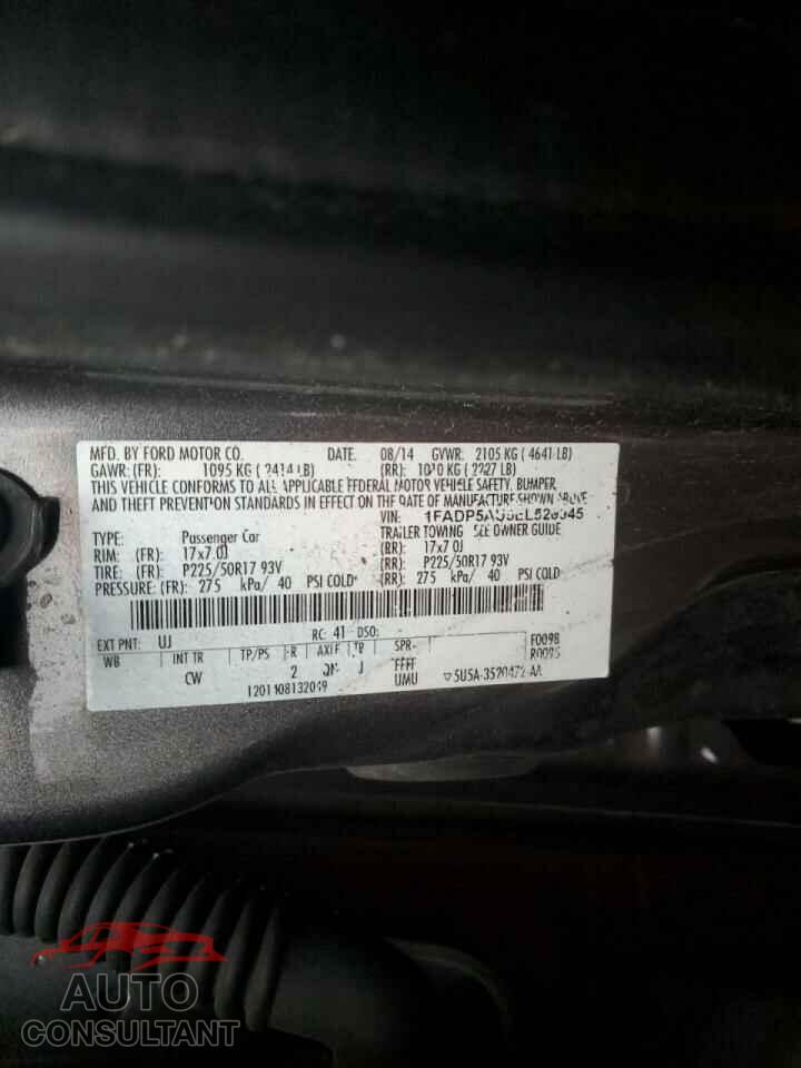 FORD CMAX 2014 - 1FADP5AU5EL520945