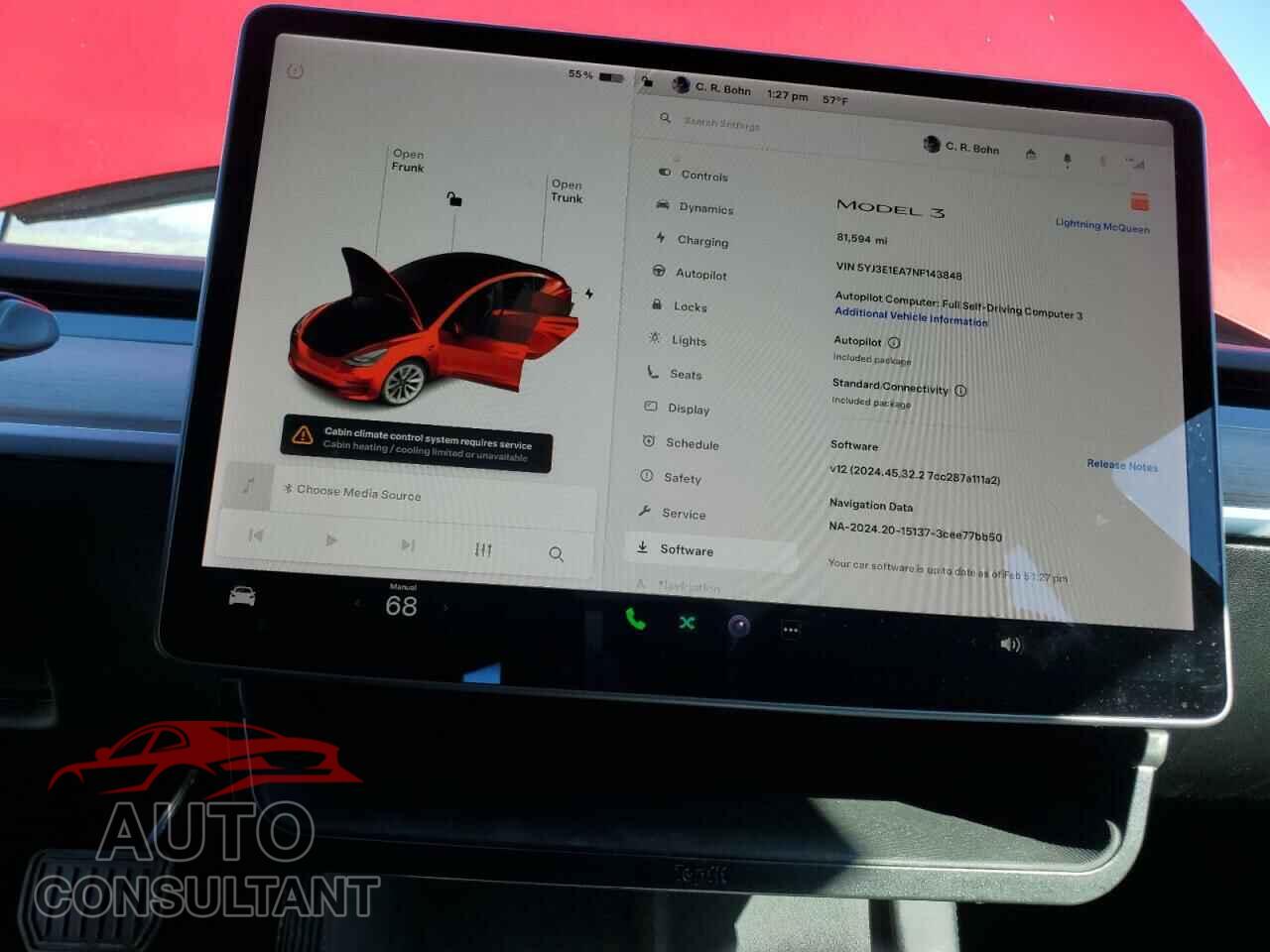 TESLA MODEL 3 2022 - 5YJ3E1EA7NF143848