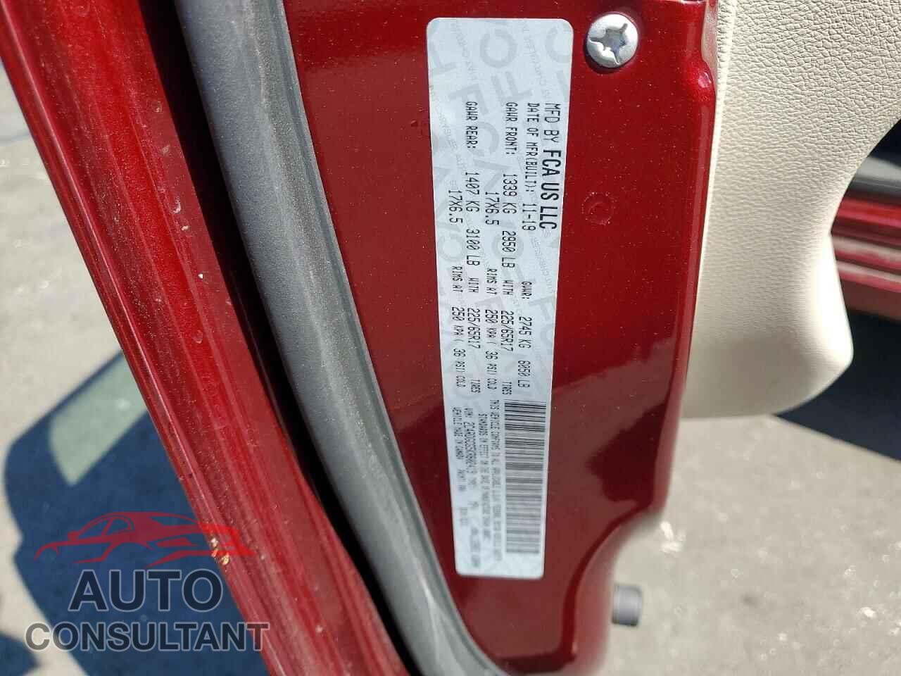 DODGE CARAVAN 2019 - 2C4RDGCG5KR802419