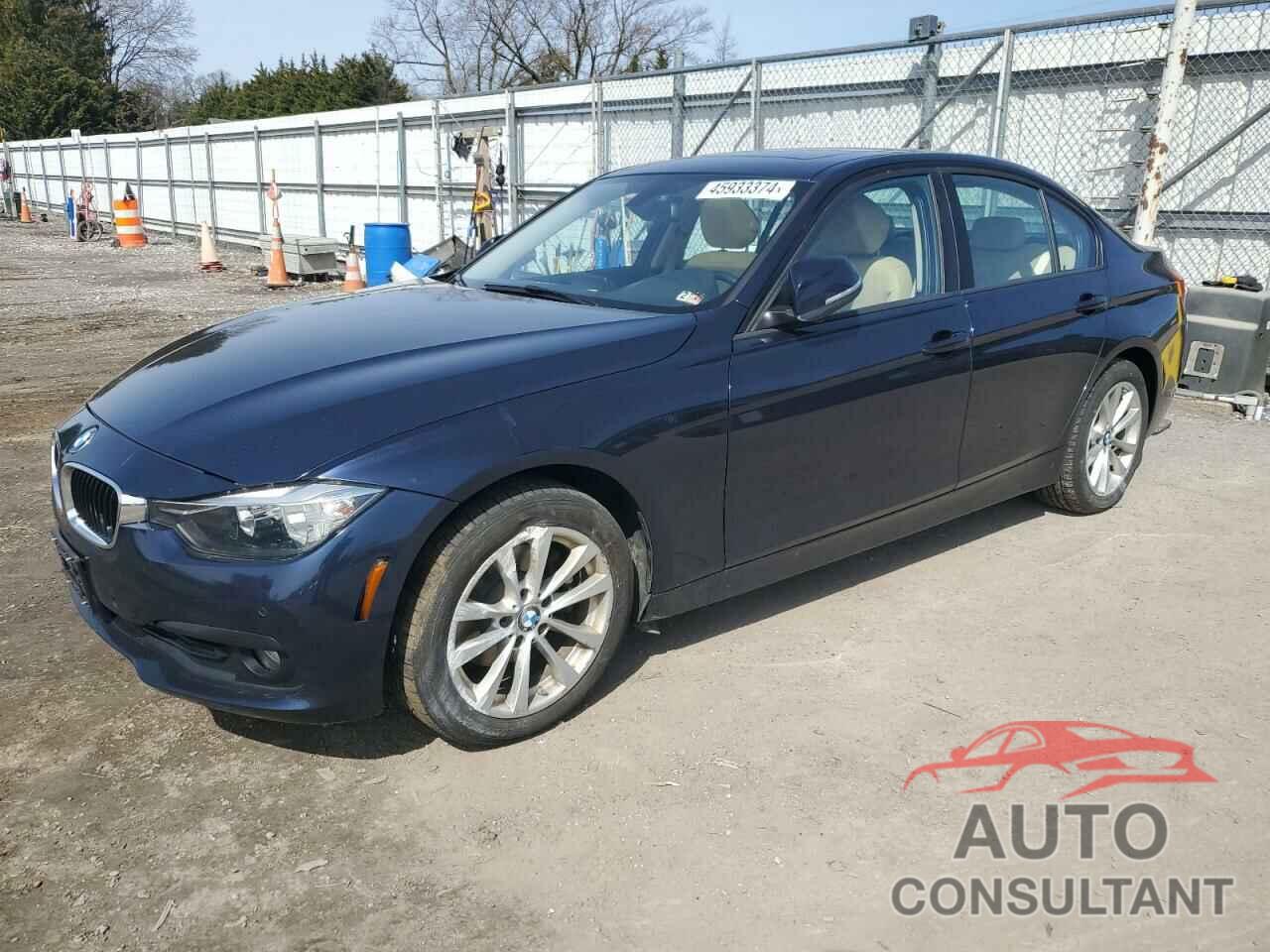 BMW 3 SERIES 2017 - WBA8A3C38HK692402