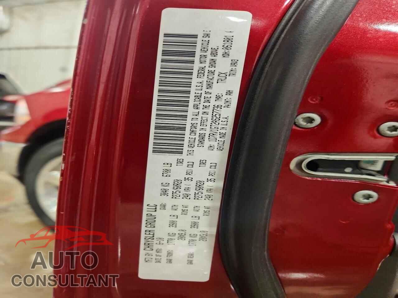DODGE RAM 1500 2010 - 1D7RV1GT2AS257736