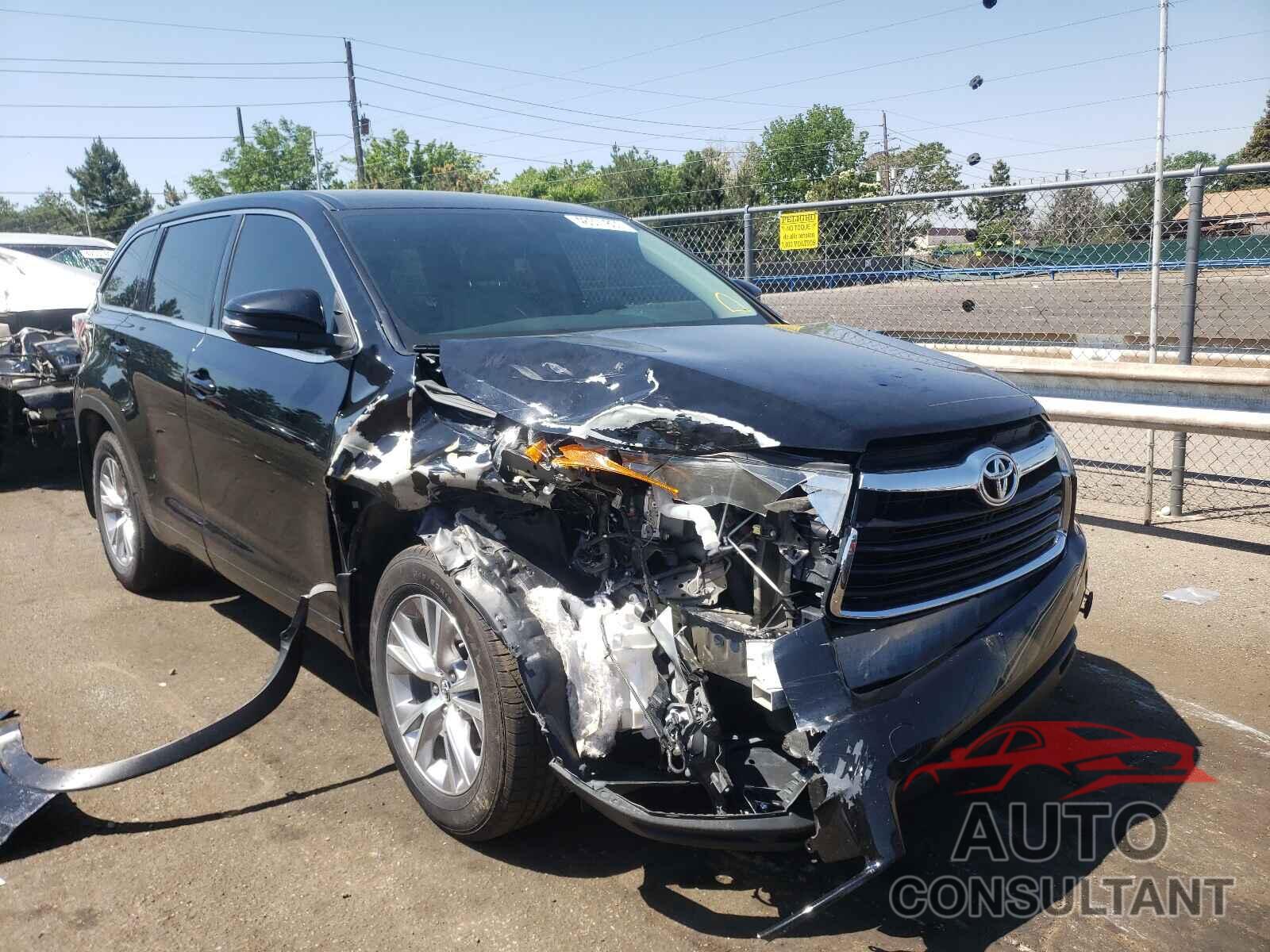 TOYOTA HIGHLANDER 2016 - 5TDBKRFH8GS337480