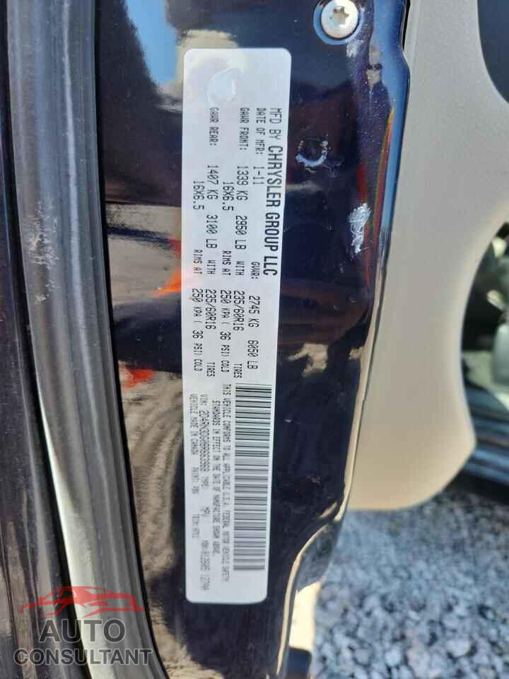 DODGE CARAVAN 2011 - 2D4RN3DG0BR663968