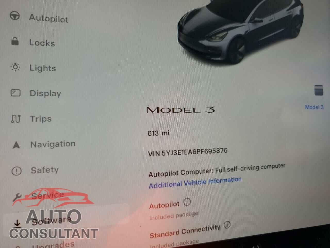 TESLA MODEL 3 2023 - 5YJ3E1EA6PF695876