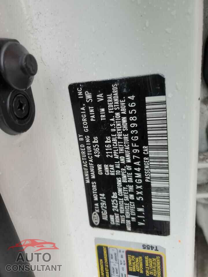 KIA OPTIMA 2015 - 5XXGM4A79FG398564