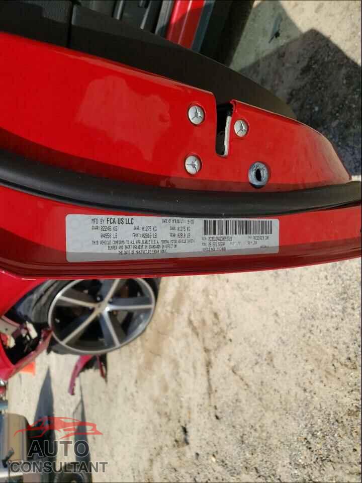 DODGE CHALLENGER 2016 - 2C3CDZAG2GH352721