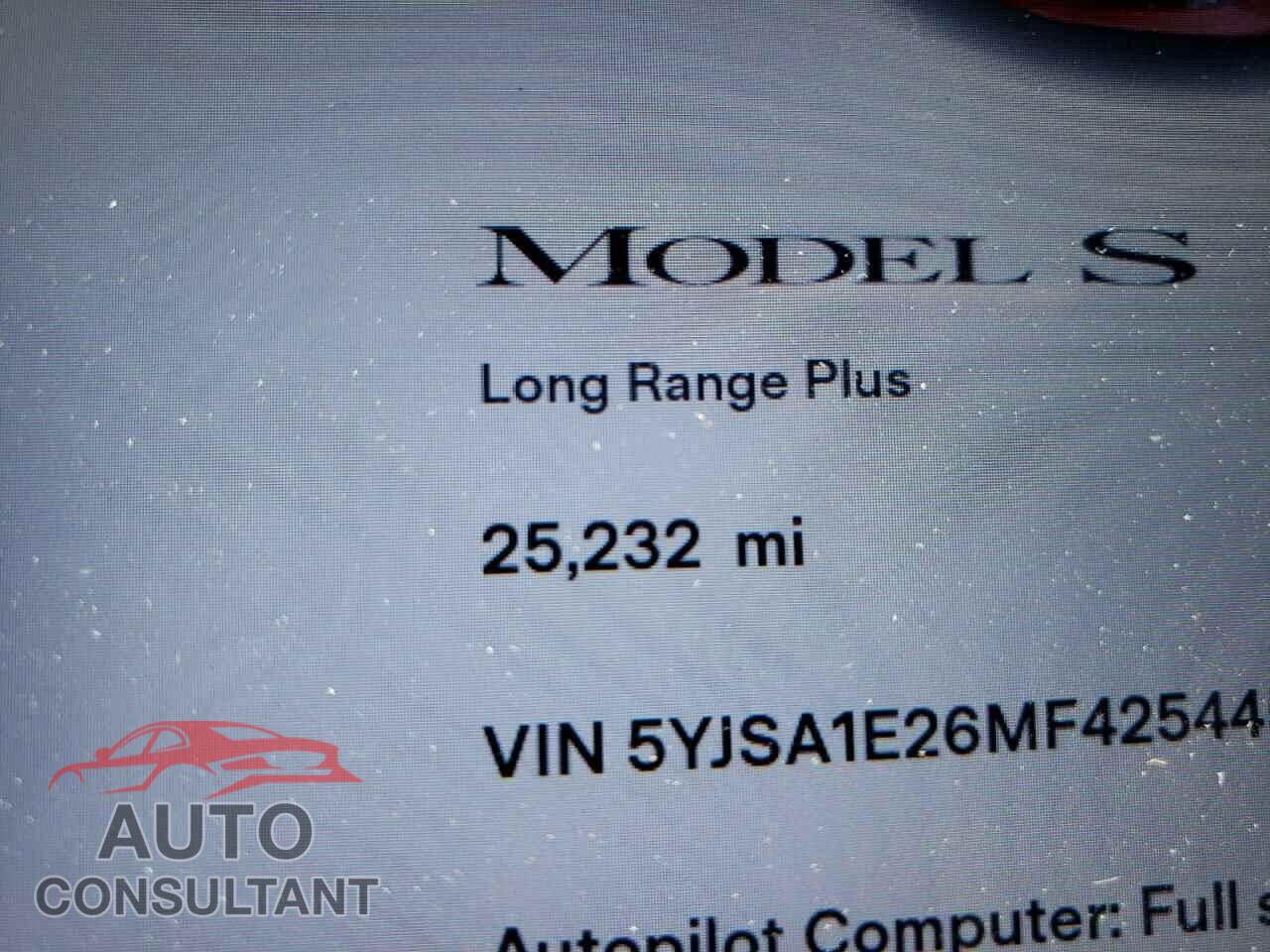 TESLA MODEL S 2021 - 5YJSA1E26MF425445
