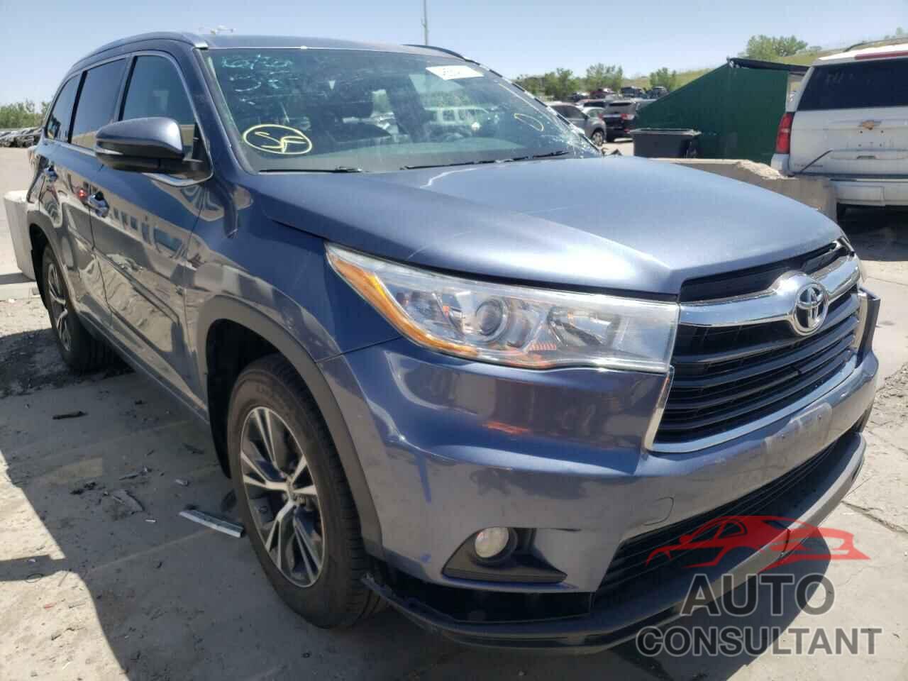 TOYOTA HIGHLANDER 2016 - 5TDJKRFH2GS228363