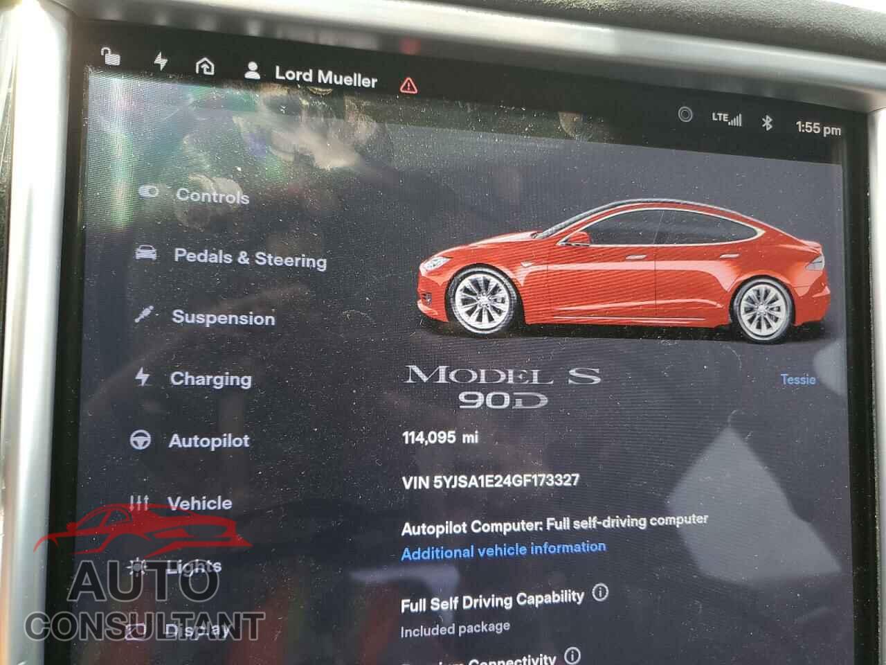 TESLA MODEL S 2016 - 5YJSA1E24GF173327