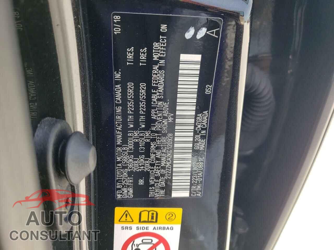 LEXUS RX350 2019 - 2T2ZZMCA2KC120928