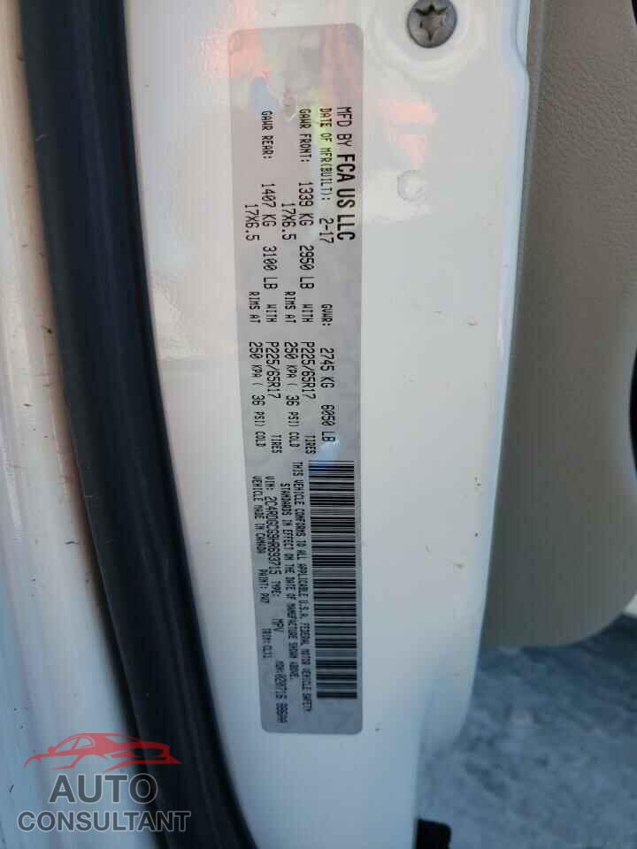DODGE CARAVAN 2017 - 2C4RDGCG9HR693715