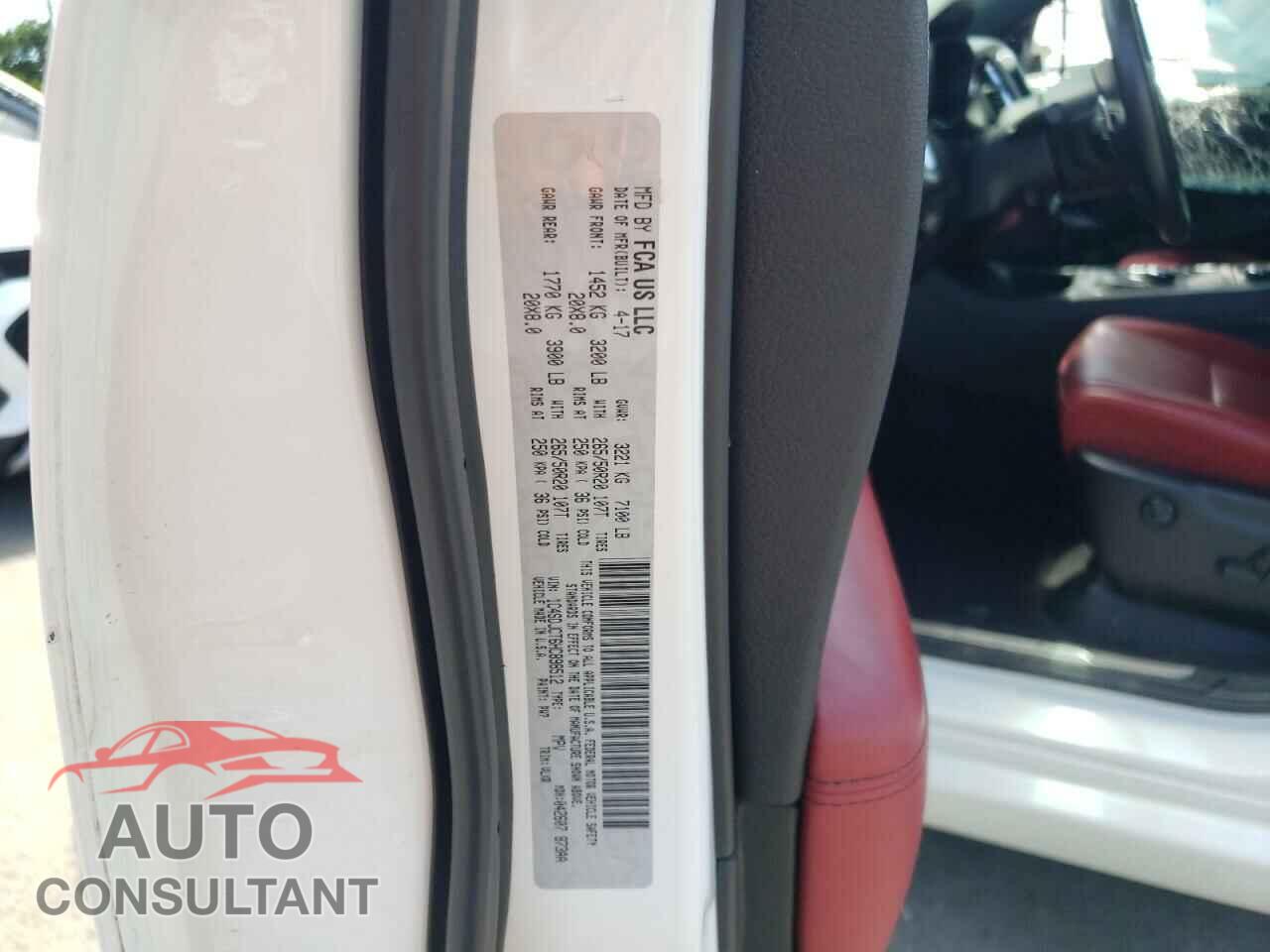 DODGE DURANGO 2017 - 1C4SDJCT6HC898512