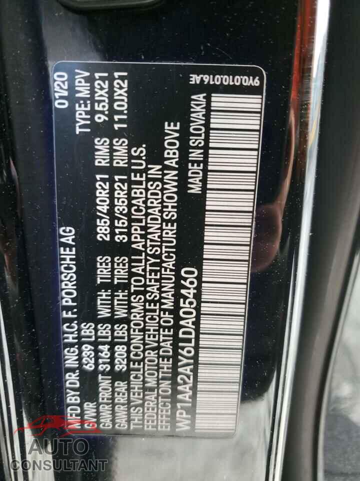 PORSCHE CAYENNE 2020 - WP1AA2AY6LDA05460