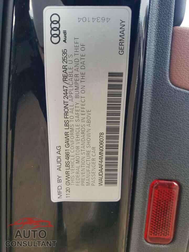 AUDI A4 2021 - WAUDAAF44MN006078