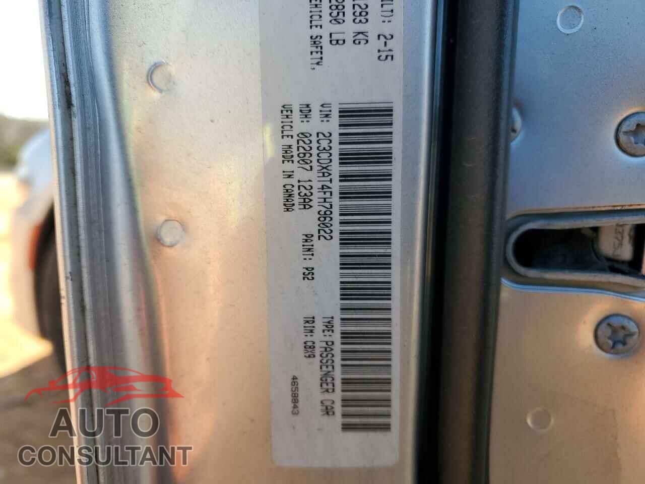 DODGE CHARGER 2015 - 2C3CDXAT4FH796022