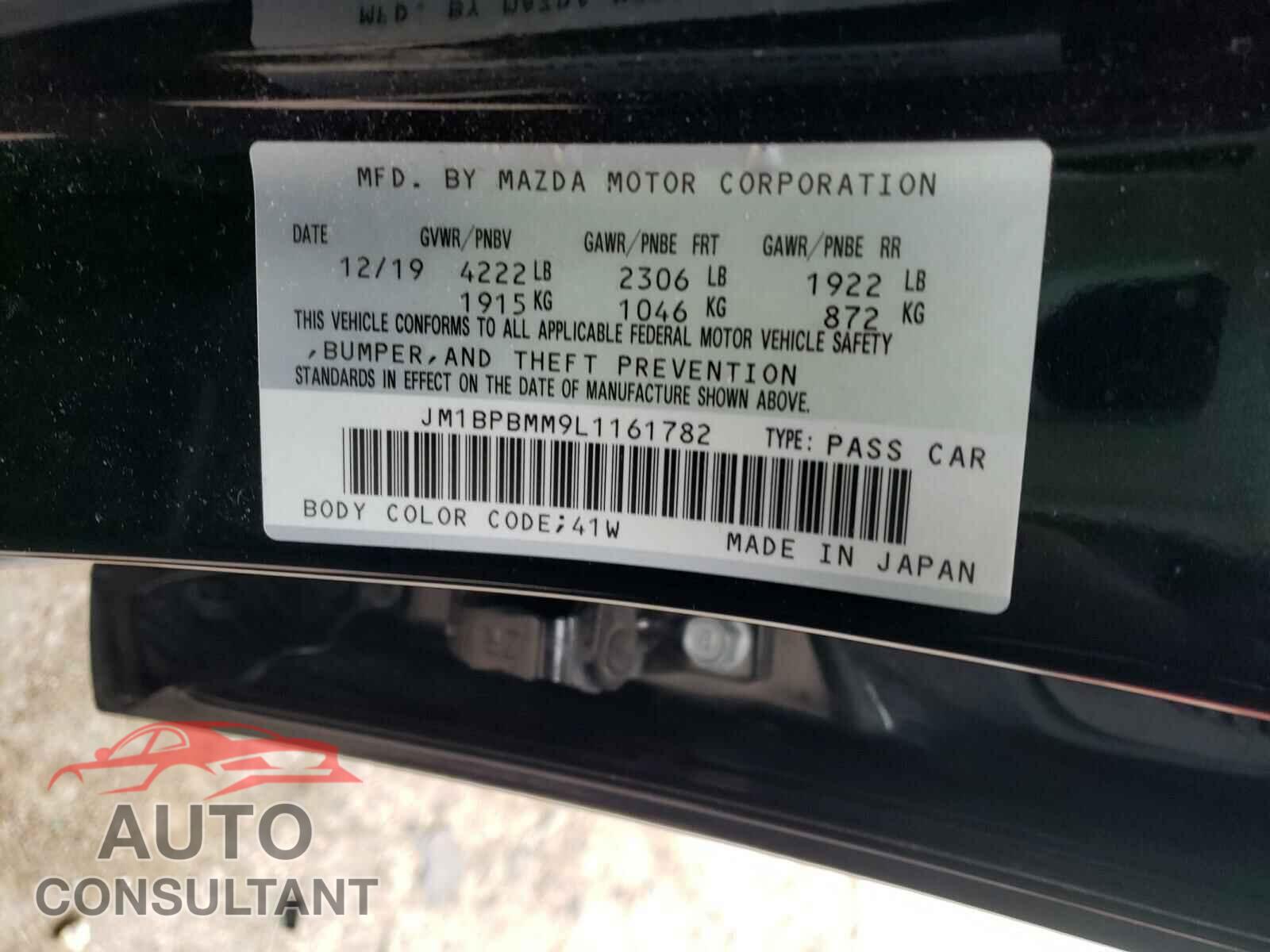 MAZDA 3 2020 - JM1BPBMM9L1161782