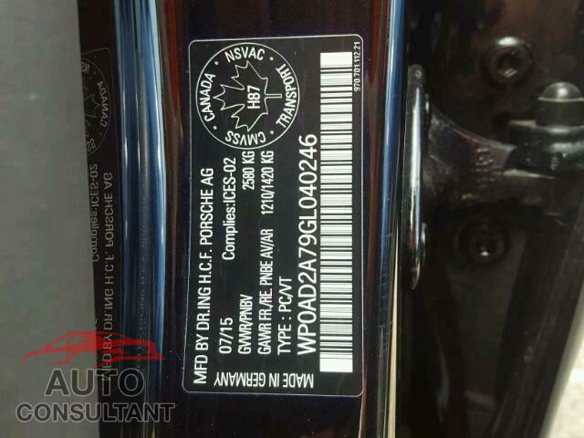 PORSCHE PANAMERA 2016 - WP0AD2A79GL040246