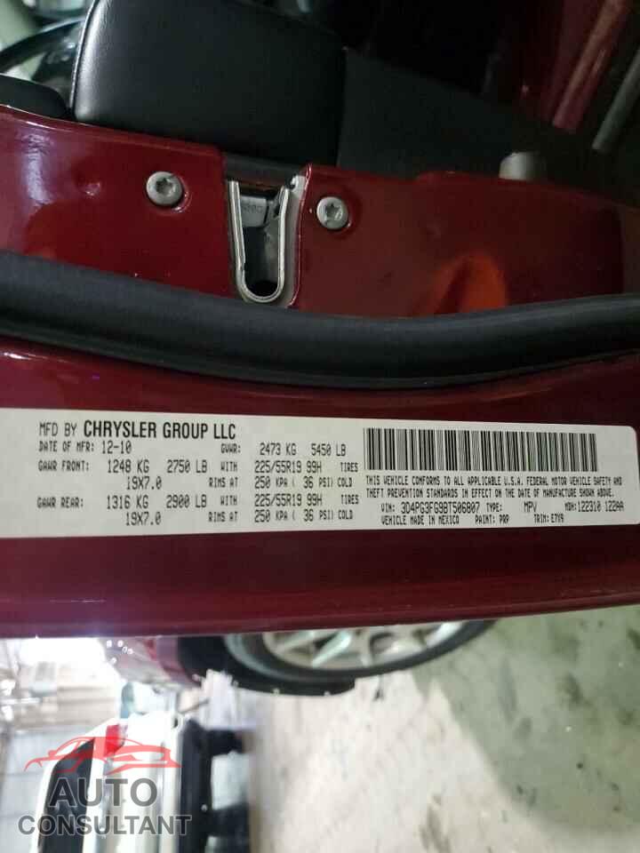 DODGE JOURNEY 2011 - 3D4PG3FG9BT506807