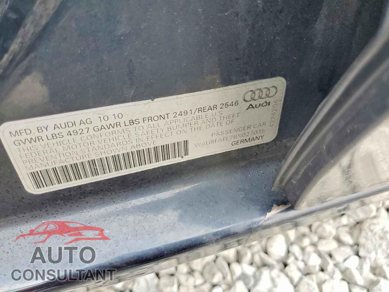 AUDI A4 2011 - WAUBFAFL7BN027035