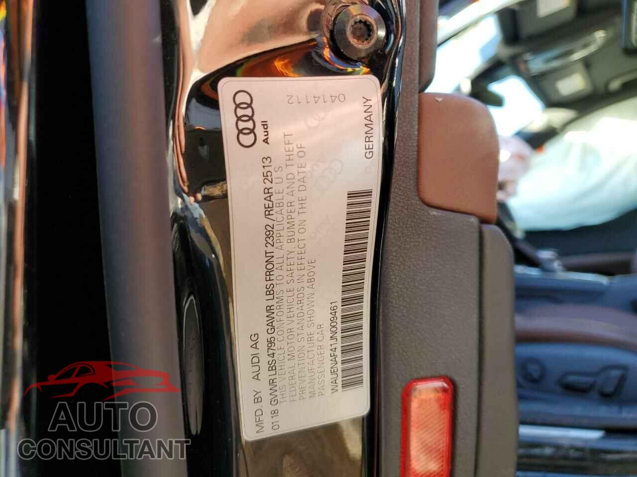 AUDI A4 2018 - WAUENAF41JN009461