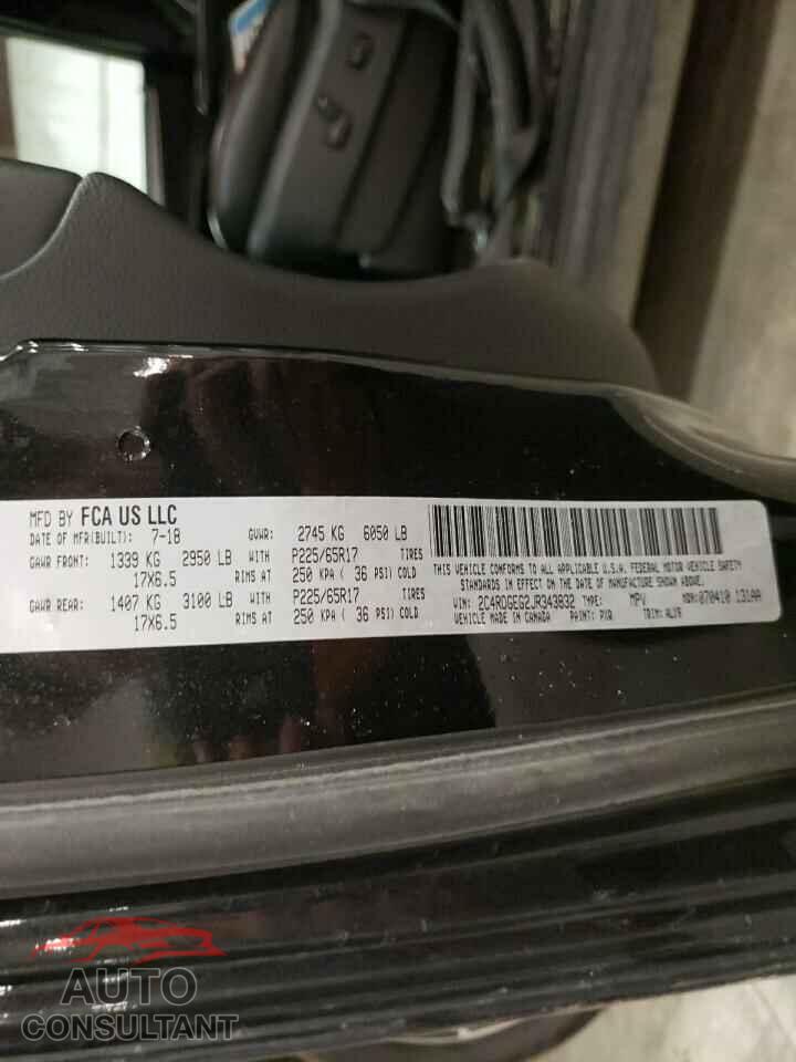 DODGE CARAVAN 2018 - 2C4RDGEG2JR343832