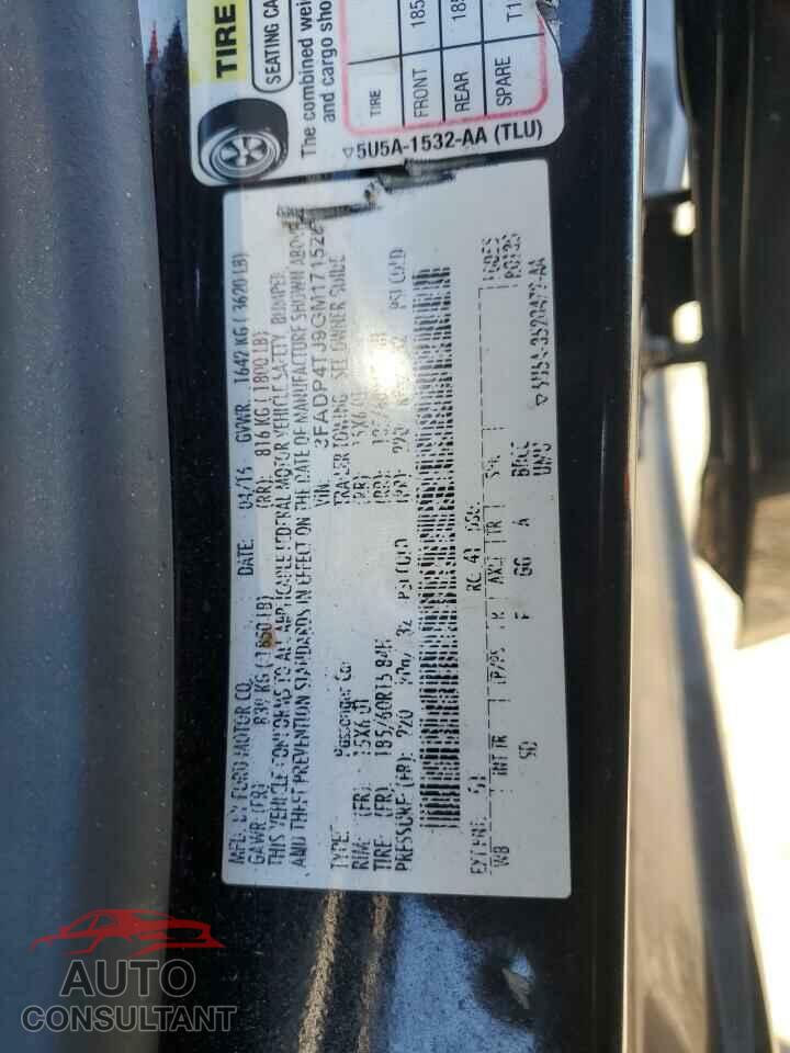 FORD FIESTA 2016 - 3FADP4TJ9GM171528
