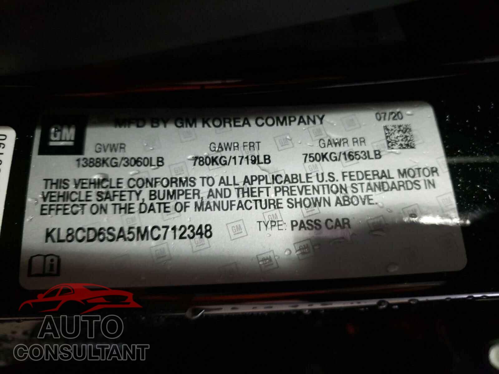 CHEVROLET SPARK 2021 - KL8CD6SA5MC712348