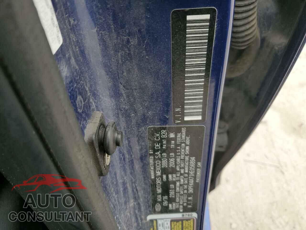 KIA FORTE 2017 - 3KPFK4A71HE056894