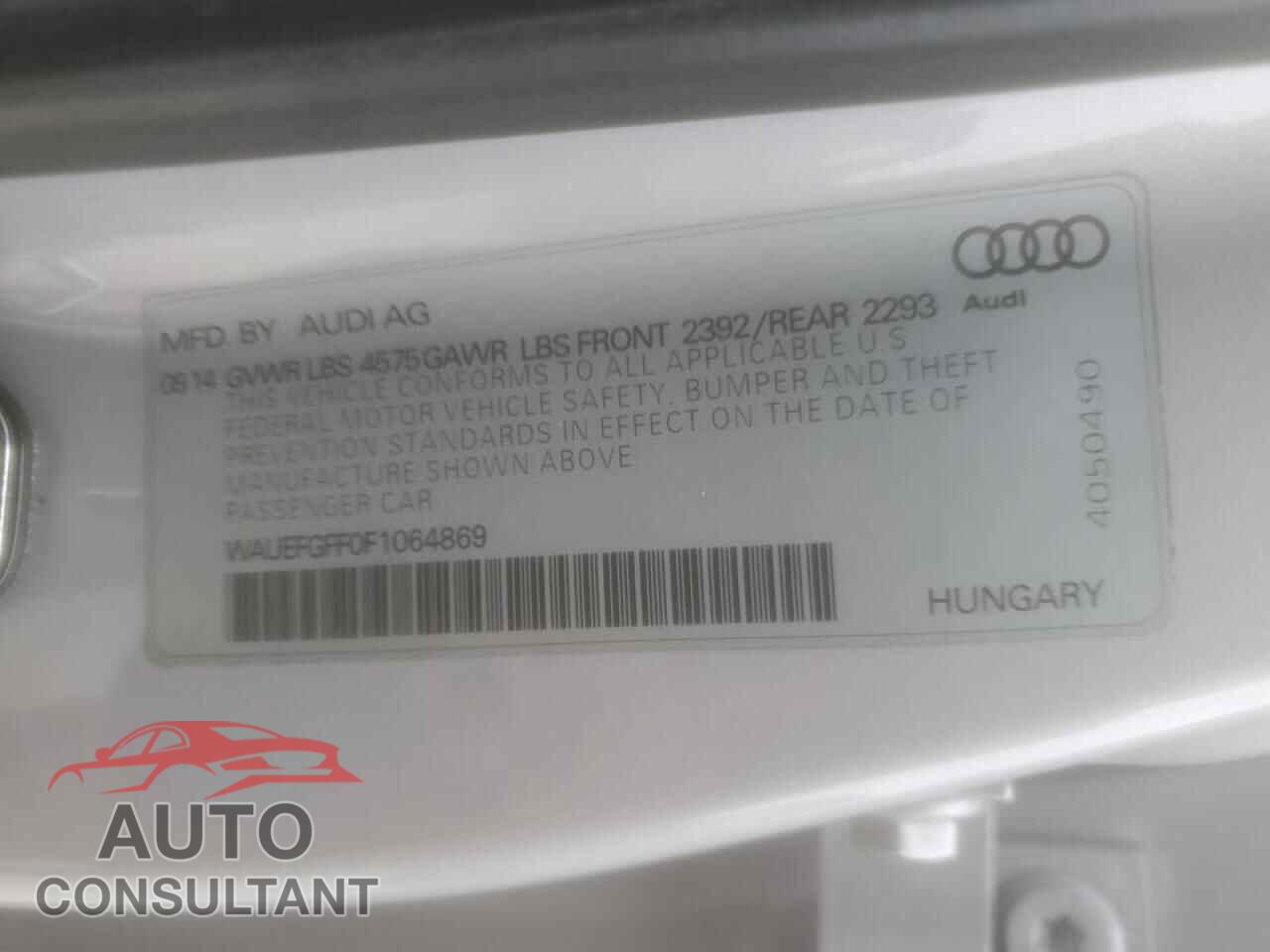 AUDI A3 2015 - WAUEFGFF0F1064869