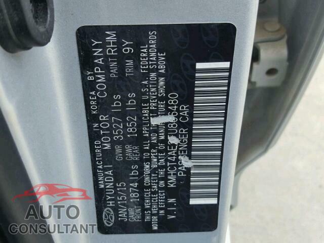 HYUNDAI ACCENT 2015 - KMHCT4AE2FU866480