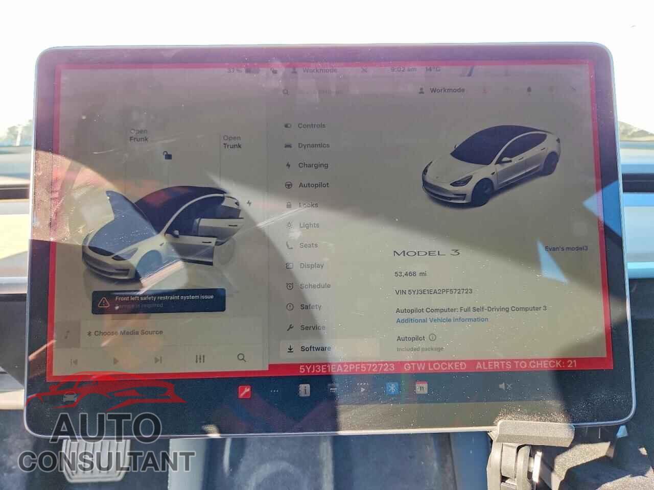 TESLA MODEL 3 2023 - 5YJ3E1EA2PF572723