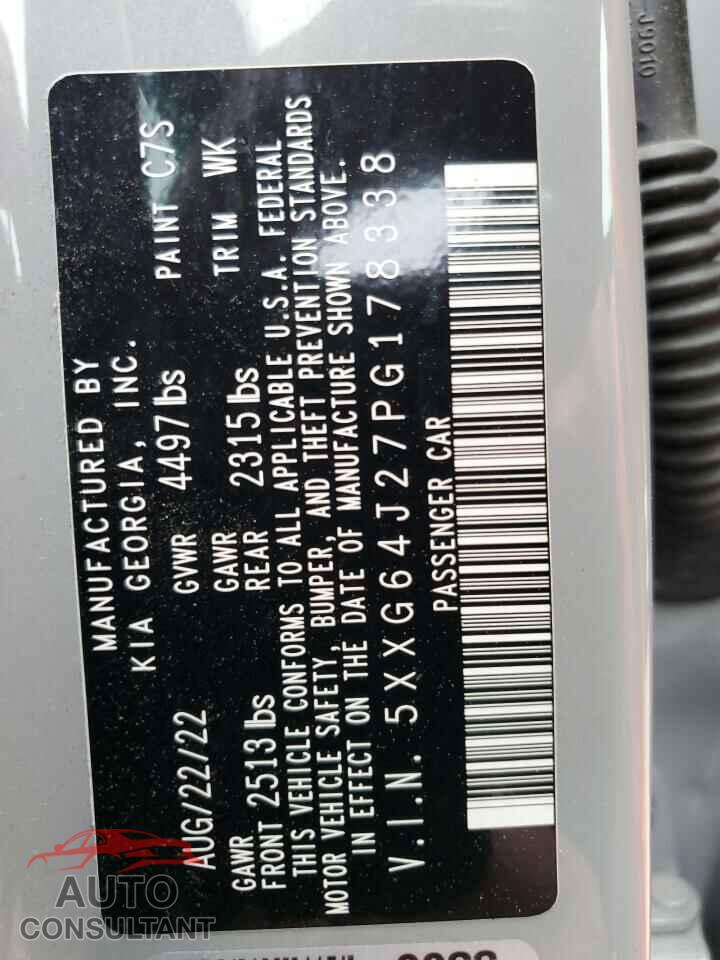 KIA K5 2023 - 5XXG64J27PG178338