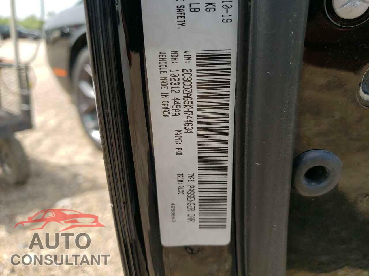 DODGE CHALLENGER 2019 - 2C3CDZAG5KH744634