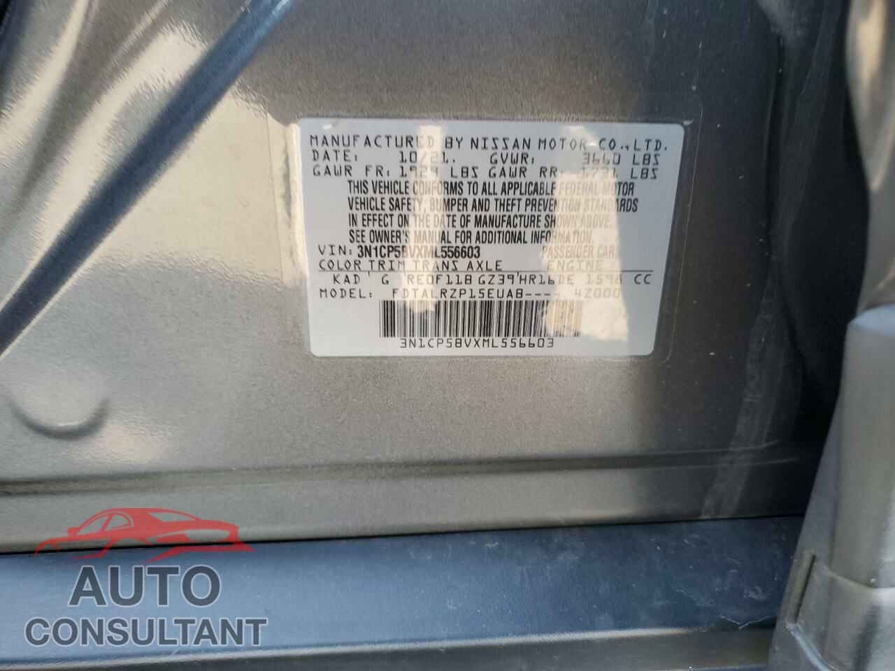 NISSAN KICKS 2021 - 3N1CP5BVXML556603